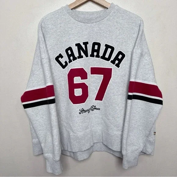 Hudson's Bay Womens Small Slogan Crew Neck Crew Sweatshirt - Picture 3 of 16